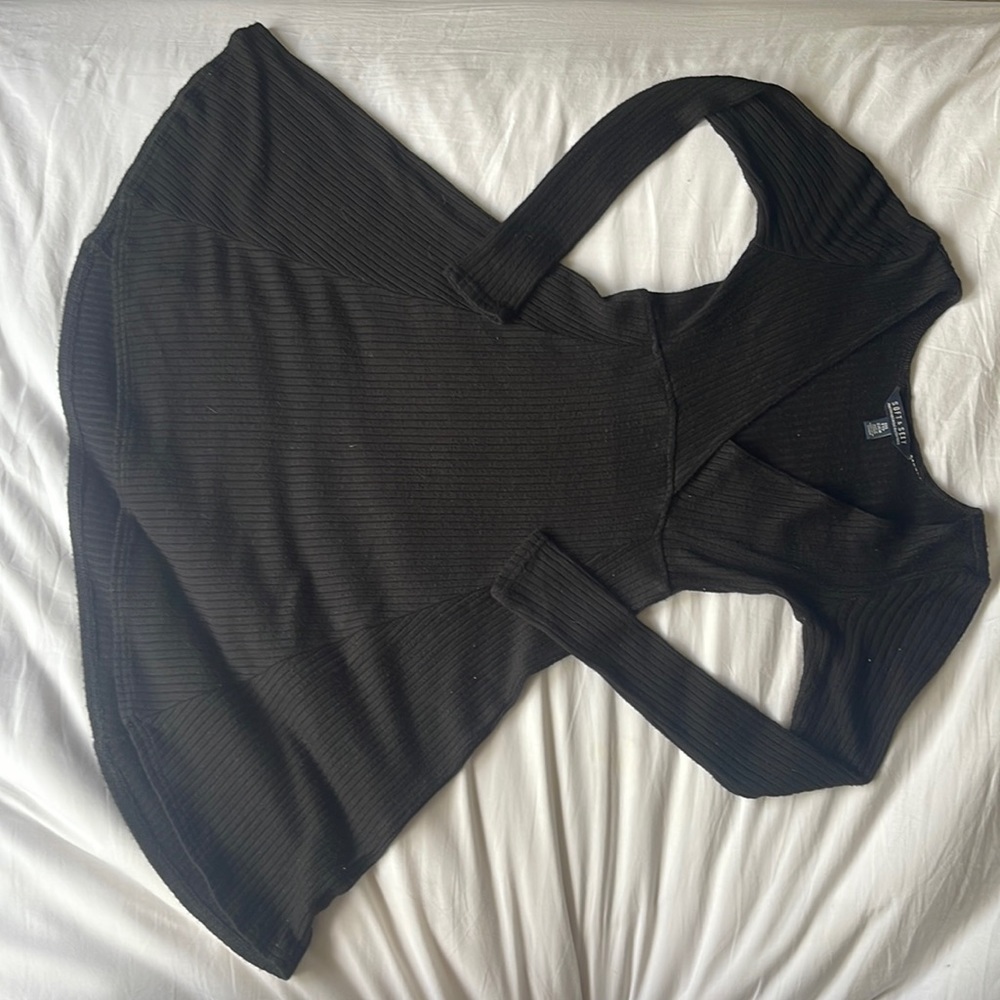 American Eagle Black Long Sleeve Dress